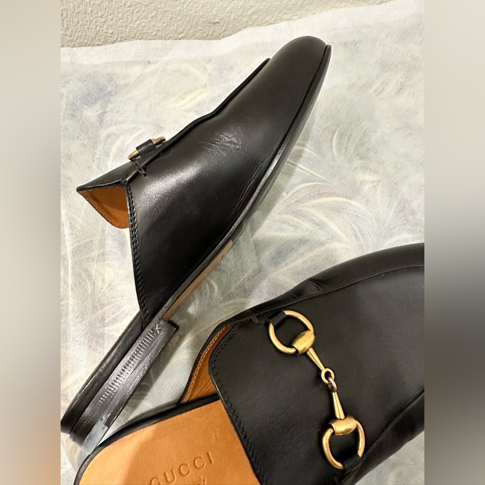 Gucci Black Princetown Loafers - Picture 5 of 7